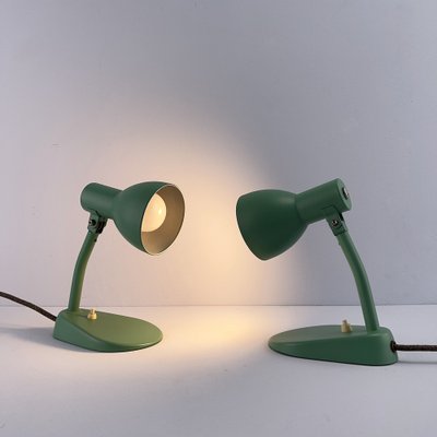 Bauhaus Model 702E Bedside Lights by Marianne Brandt for Kandem, Germany, 1930s, Set of 2-VQG-1792354