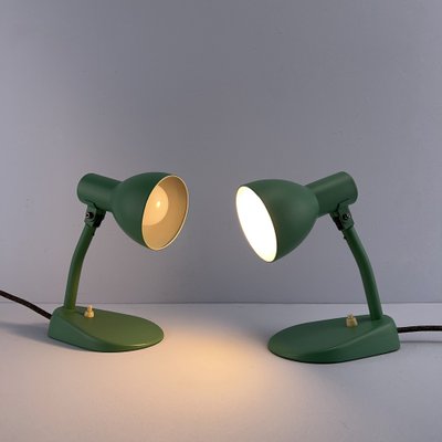 Bauhaus Model 702E Bedside Lights by Marianne Brandt for Kandem, Germany, 1930s, Set of 2-VQG-1792354