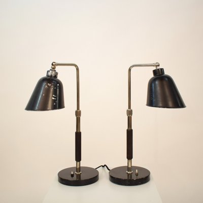 Bauhaus Model Goethe Table Lamps by Christian Dell for Bünte & Remmler, 1930s, Set of 2-FB-621227