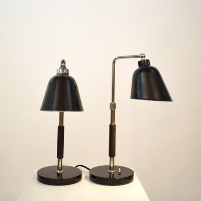 Bauhaus Model Goethe Table Lamps by Christian Dell for Bünte & Remmler, 1930s, Set of 2-FB-621227