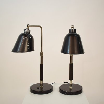 Bauhaus Model Goethe Table Lamps by Christian Dell for Bünte & Remmler, 1930s, Set of 2-FB-621227