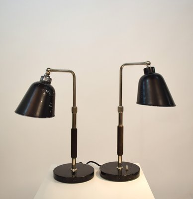 Bauhaus Model Goethe Table Lamps by Christian Dell for Bünte & Remmler, 1930s, Set of 2-FB-621227