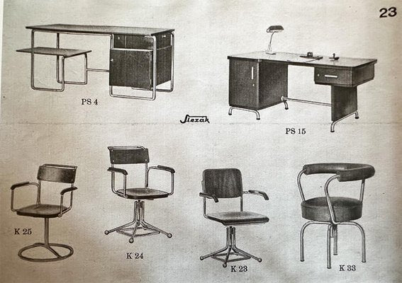 Bauhaus Model PS 15 Writing Desk for Robert Slezák, 1930s-XSL-2027680