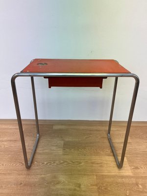 Bauhaus Model R12 Table in Chromed Tubular Steel attributed to Robert Slezak, 1930s-TZ-1802518