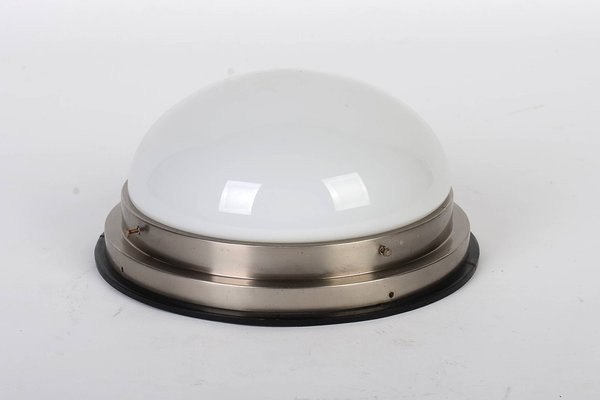 Bauhaus Nickel Ceiling Lamp, 1930s-VHD-1386341