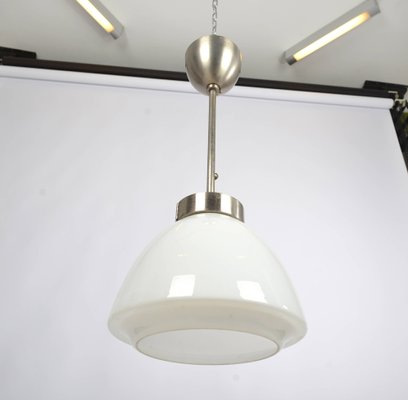 Bauhaus Nickel Plated Adjustable Ceiling Lamp, 1930s-VHD-1778036