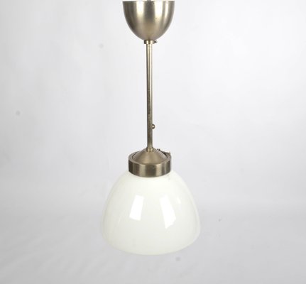 Bauhaus Nickel Plated Adjustable Ceiling Lamp, 1930s-VHD-1778036