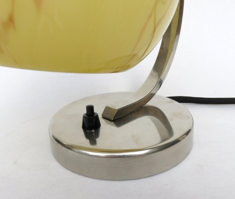 Bauhaus Nickel-Plated Bedside Table Lamp, 1930s-EY-1774335