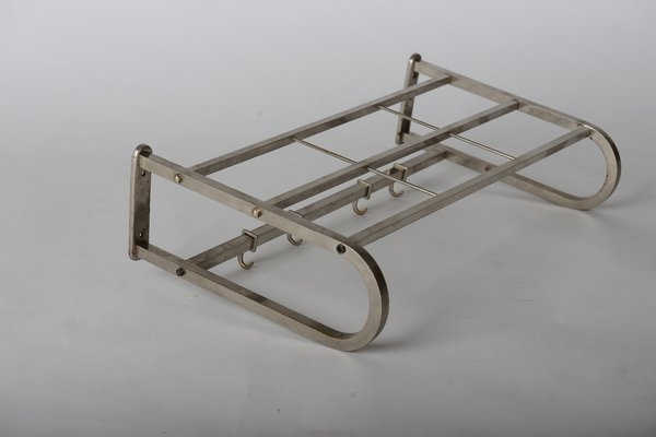 Bauhaus Nickel-Plated Coat Rack, 1930s-VHD-1124609