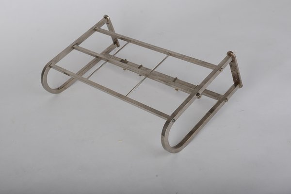 Bauhaus Nickel-Plated Coat Rack, 1930s-VHD-1124609