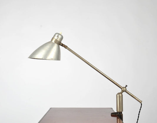 Bauhaus Nickel Plated Desk Lamp by Franta Anýž, 1930s