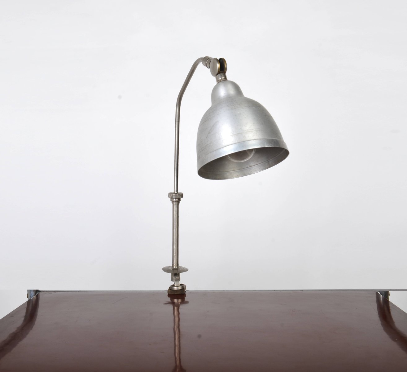 Bauhaus Nickel Plated Desk Lamp by Geyer, 1930s