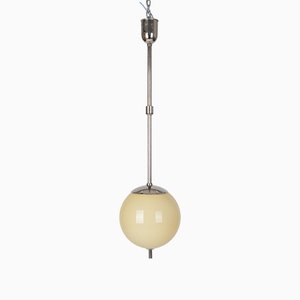 Bauhaus Nickel Plated Pendant Lamp, 1930s-VHD-1128640