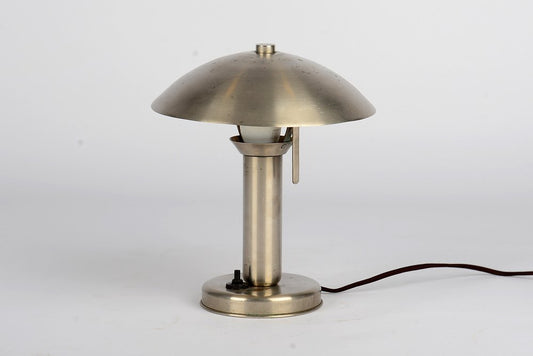 Bauhaus Nickel Table Lamp with Adjustable Shade by Franta Anyz, 1930s