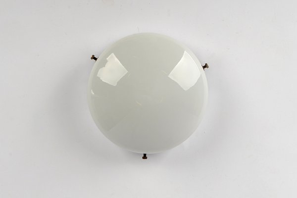 Bauhaus Opaline Glass Ceiling Lamp by Napako, 1960s-VHD-1778065