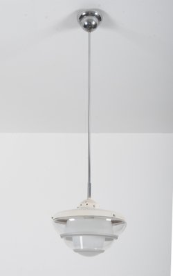 Bauhaus Opaline Glass Pendant Lamp in the Style of Poul Henningsen, 1930s-AX-736258