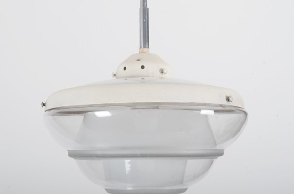 Bauhaus Opaline Glass Pendant Lamp in the Style of Poul Henningsen, 1930s-AX-736258