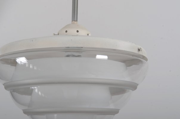 Bauhaus Opaline Glass Pendant Lamp in the Style of Poul Henningsen, 1930s-AX-736269