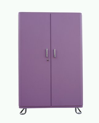 Bauhaus Pastel Purple Wardrobe from Hynek Gottwald, 1930s-FHJ-655367