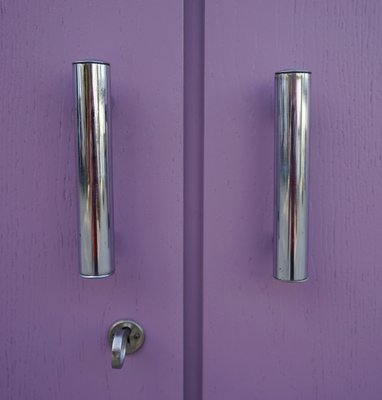 Bauhaus Pastel Purple Wardrobe from Hynek Gottwald, 1930s-FHJ-655367