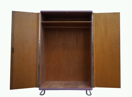 Bauhaus Pastel Purple Wardrobe from Hynek Gottwald, 1930s-FHJ-655367