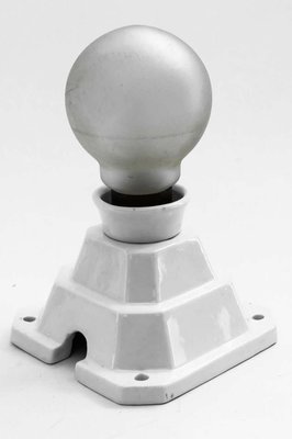 Bauhaus Porcelain Wall Lamp, Germany, 1920s-SPD-1130966