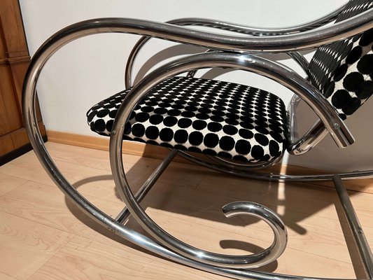 Bauhaus Rocking Chair in Chromed Tubular Steel, Germany, 1930s-NNB-1806053