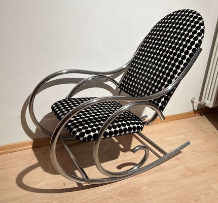 Bauhaus Rocking Chair in Chromed Tubular Steel, Germany, 1930s-NNB-1806053