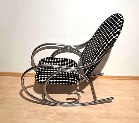 Bauhaus Rocking Chair in Chromed Tubular Steel, Germany, 1930s-NNB-1806053