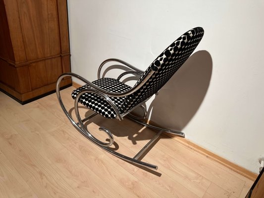 Bauhaus Rocking Chair in Chromed Tubular Steel, Germany, 1930s-NNB-1806053