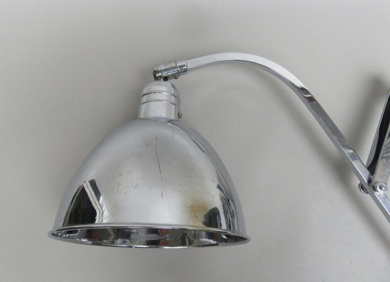 Bauhaus Scissor lamp in Chrome-Plated Brass, 1930s-EY-1821362