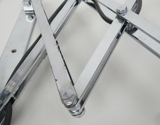 Bauhaus Scissor lamp in Chrome-Plated Brass, 1930s-EY-1821362