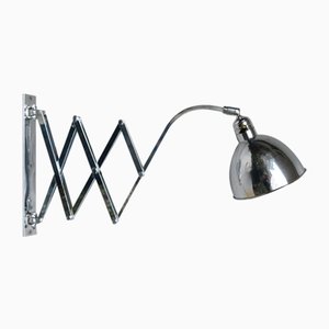 Bauhaus Scissor lamp in Chrome-Plated Brass, 1930s-EY-1821362