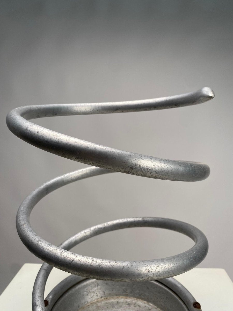 Bauhaus Serpentine Metal Umbrella Stand, 1930s