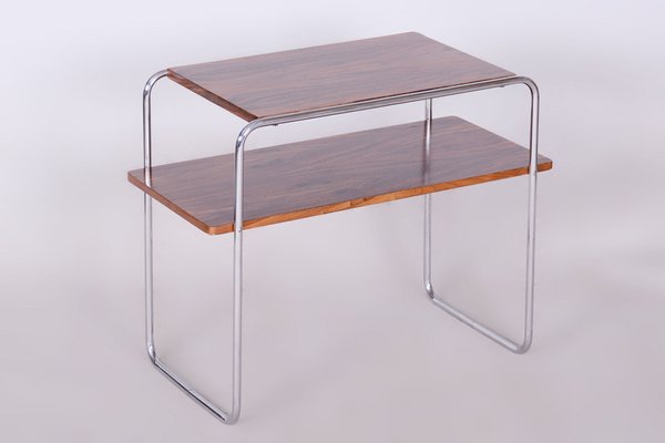 Bauhaus Side Table in Walnut by Hynek Gottwald, 1930s-WHY-1734230