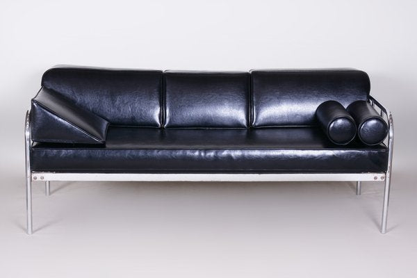 Bauhaus Sofa in Leather from Vichr a Spol, 1930s-WHY-1777951