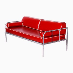 Bauhaus Sofa in Leather from Vichr a Spol, 1930s-WHY-1777944