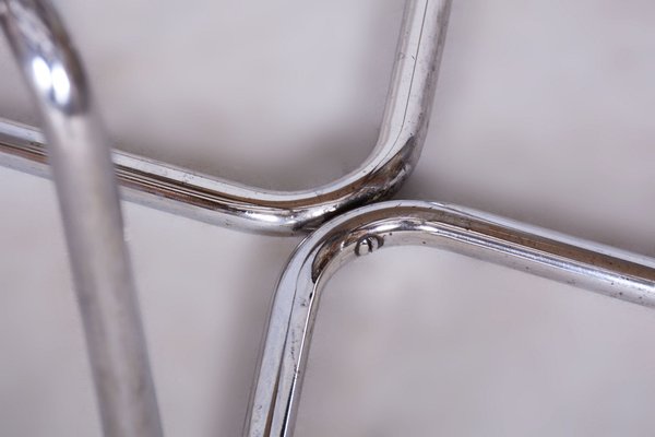 Bauhaus Stool in Chrome-Plated Steel from Mücke Melder, Czechia, 1930s-WHY-1705623