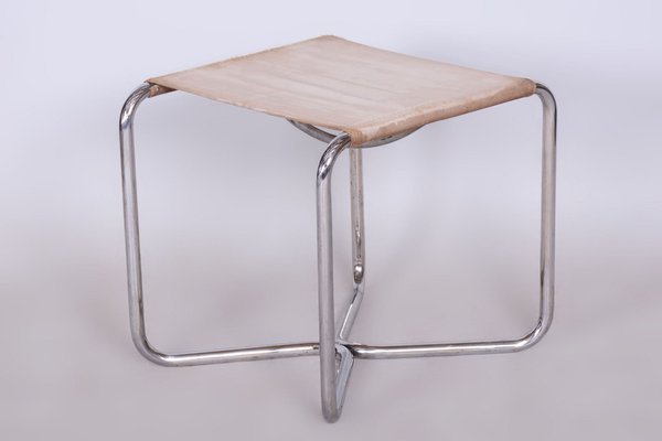 Bauhaus Stool in Chrome-Plated Steel from Mücke Melder, Czechia, 1930s-WHY-1705623