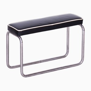 Bauhaus Stool in Italian Leather and Chrome, 1930s-WHY-1734222