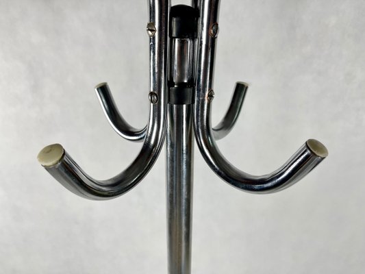 Bauhaus Style Chromed Coat Rack from Kovona, 1950s-ZCY-1375824