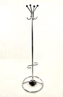 Bauhaus Style Chromed Coat Rack from Kovona, 1950s-ZCY-1375824