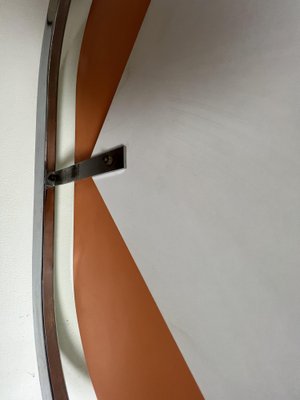 Bauhaus Style Chromed Steel Floating Mirror, France 1950s-WZZ-1338426