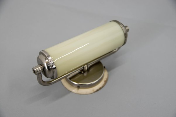 Bauhaus Style Nickel-Plated Wall Lamp, 1930s-TZ-1162547