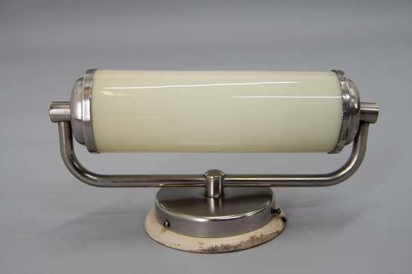 Bauhaus Style Nickel-Plated Wall Lamp, 1930s-TZ-1162547