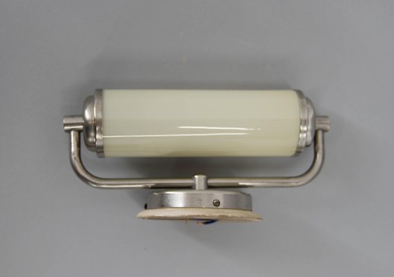 Bauhaus Style Nickel-Plated Wall Lamp, 1930s-TZ-1162547