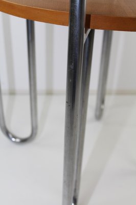 Bauhaus Style Steel Tube Table with Trumpet Legs, 1940s-ZWH-1279040