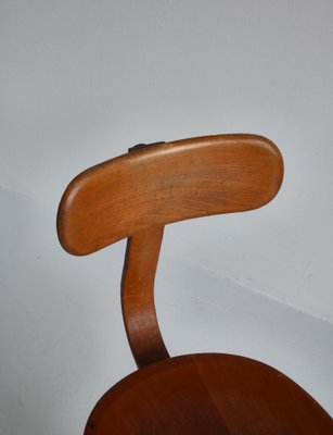 Bauhaus Style Swivel Desk Chair in Tube Steel and Beechwood by Fritz Hansen, 1930s-WRF-1270419