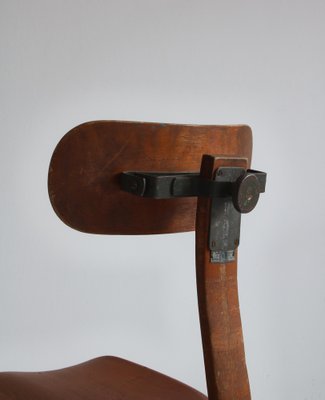 Bauhaus Style Swivel Desk Chair in Tube Steel and Beechwood by Fritz Hansen, 1930s-WRF-1270419