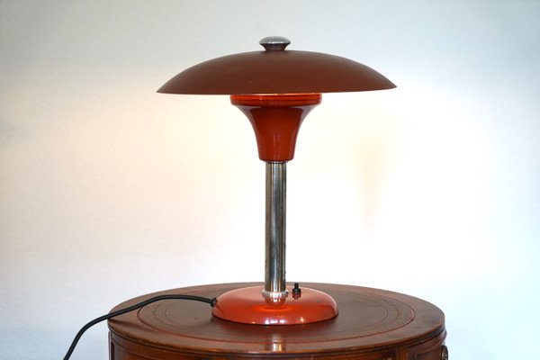 Bauhaus Table Lamp by Max Schumacher for Metalwerk Werner Schröder Lobenstein, 1940s-CIP-2026986